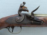 Antique British Martial .69 Caliber Thomas Ketland & Co. Flintlock Belt Pistol w/ Brass Barrel - 2 of 24