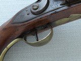 Antique British Martial .69 Caliber Thomas Ketland & Co. Flintlock Belt Pistol w/ Brass Barrel - 22 of 24