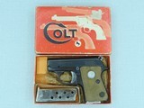 1964 Vintage Colt Junior Pistol in .25 ACP w/ Box, Manual, Extra Mag, Etc.
** UNFIRED & MINT! **SOLD** - 2 of 25