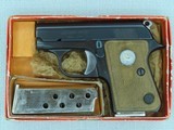 1964 Vintage Colt Junior Pistol in .25 ACP w/ Box, Manual, Extra Mag, Etc.
** UNFIRED & MINT! **SOLD** - 1 of 25