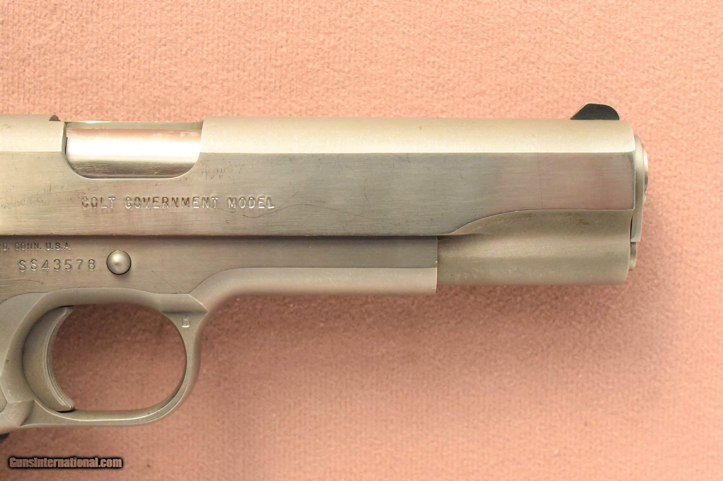1989 Vintage Stainless Steel Colt Mk.IV Series 80 Government 1989 Vintage Stainless Steel Colt Mk.IV Series 80 Government