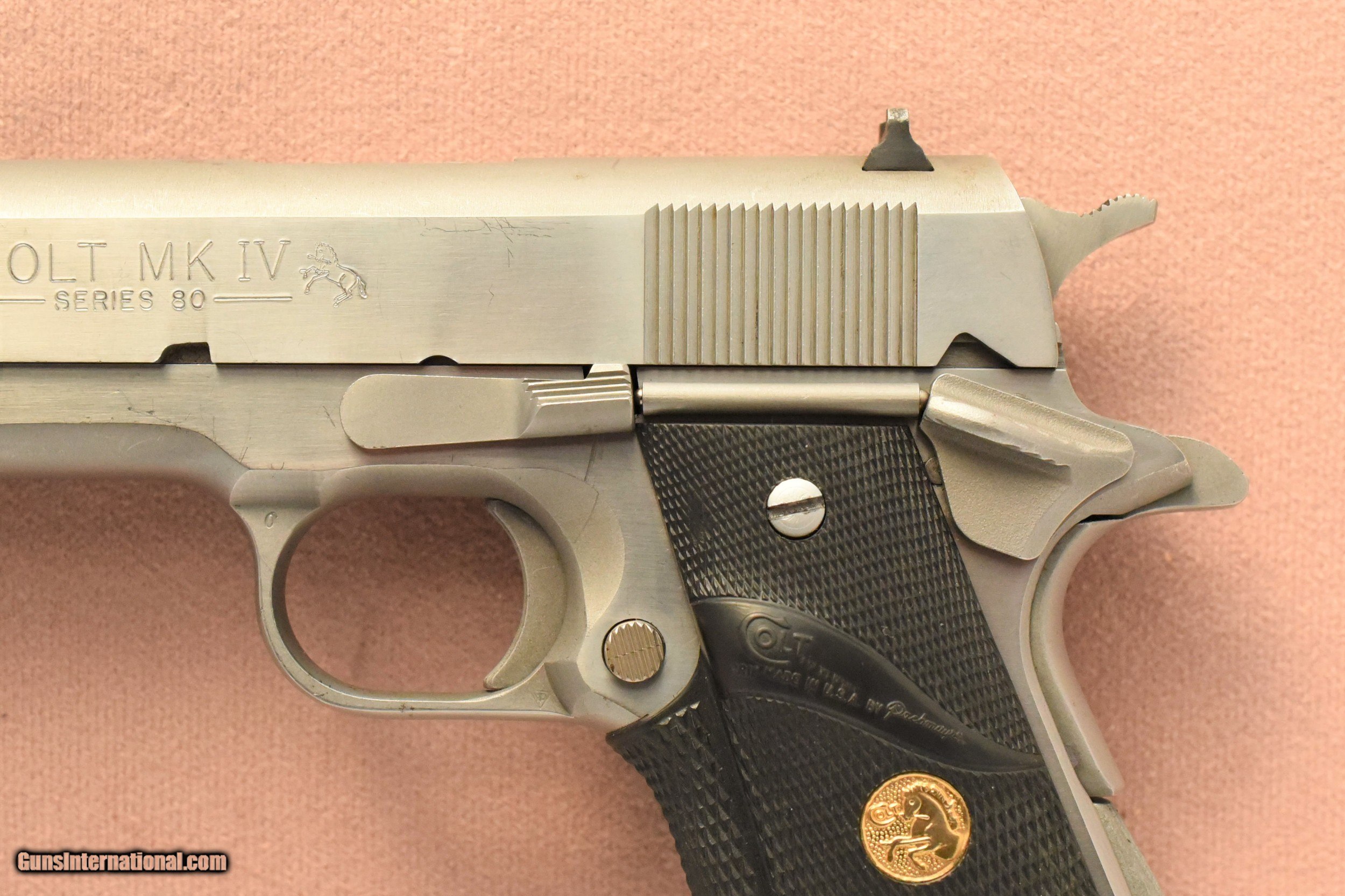 1989 Vintage Stainless Steel Colt Mk.IV Series 80 Government 1989 Vintage Stainless Steel Colt Mk.IV Series 80 Government
