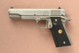 1989 Vintage Stainless Steel Colt Mk.IV Series 80 Government Model .45 ACP - 1 of 17