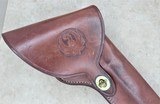 BIANCHI 9-1/2 LEATHER HOLSTER FOR A RUGER SUPER SINGLE SIX REVOLVER
**NICE** - 2 of 4
