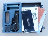 1993 Vintage Beretta Model 84F-P .380 ACP Pistol w/ Box, Manuals, Etc.
** Minty & Beautiful! **SOLD** - 4 of 25