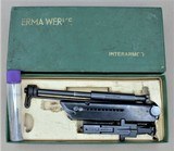ERMA WERKE .22 CONVERSION KIT FOR LUGER POST WAR IN BOX
**SOLD** - 1 of 11