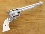 2nd Generation Cattle Brand Engraved Colt Single Action Army, Cal. .38 Special, 1957 Vintage, Engraver Shiro Ogawa SOLD - 1 of 14
