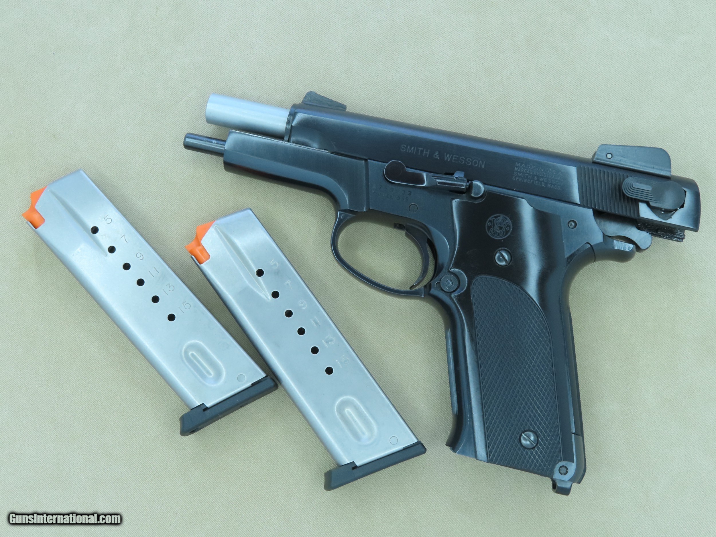 1982 Smith & Wesson Model 559 9mm Pistol w/ Box, Tools, Manual