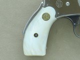 Antique Smith & Wesson Safety Hammerless .38 S&W w/ 5" Inch Barrel & Factory Pearl Grips
* Beautiful All-Original 3rd Model * SOLD* - 2 of 25