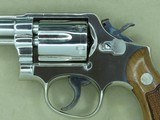 1971 Vintage Nickel Smith & Wesson 10-6 .38 Military & Police Model w/ 4" Heavy Barrel, Box, Ppwrk, Etc.
* MINT & UNFIRED! *SOLD** - 10 of 25