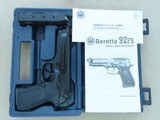 1993 Vintage Beretta Model 92 FS 9mm Pistol w/ Box, Manual, & Extra Mag
** Exceptionally Clean & Lightly Used ** - 24 of 25