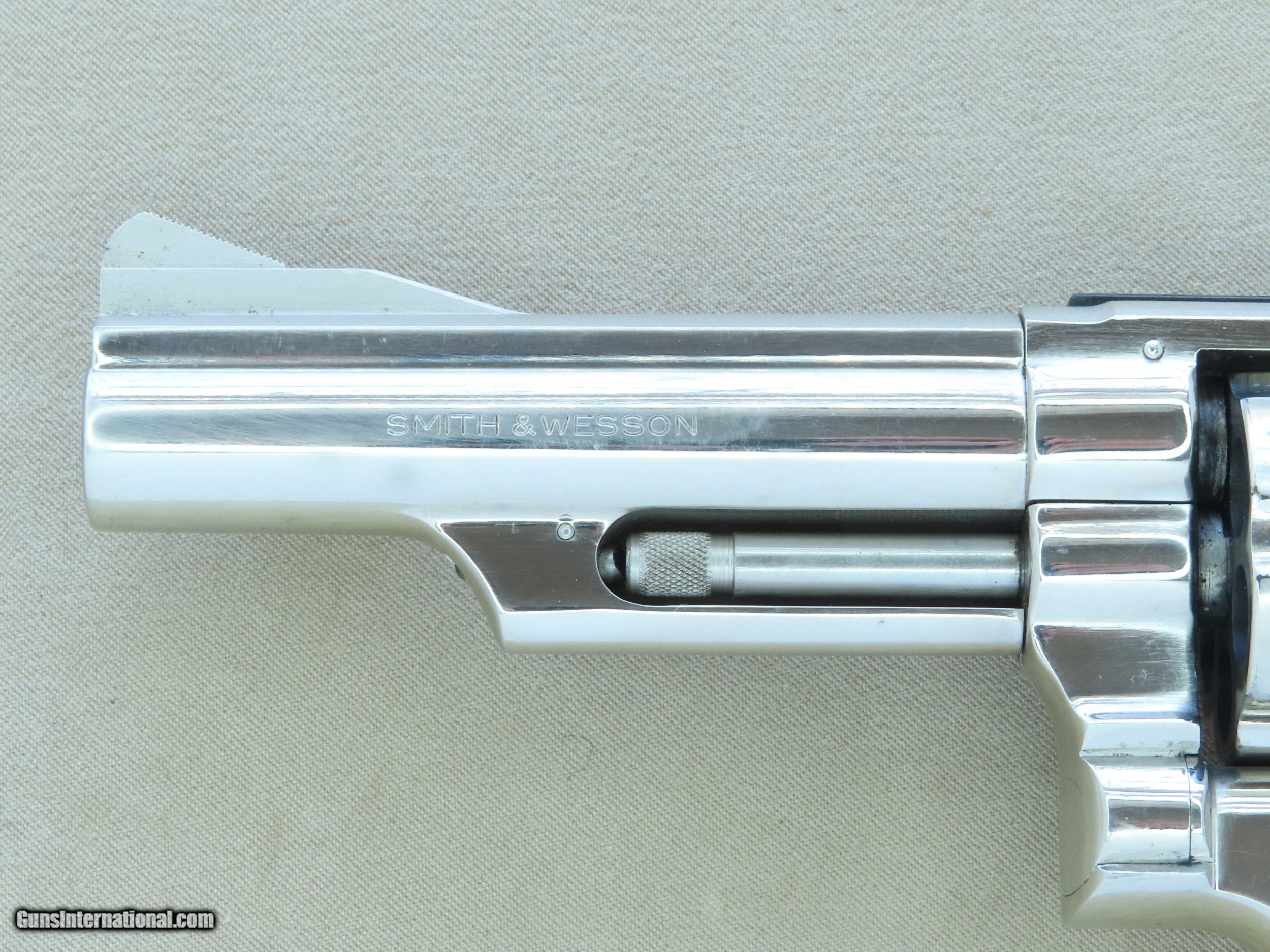 1976 Vintage Nickel Smith & Wesson Model 19-3 .357 Magnum Revolver