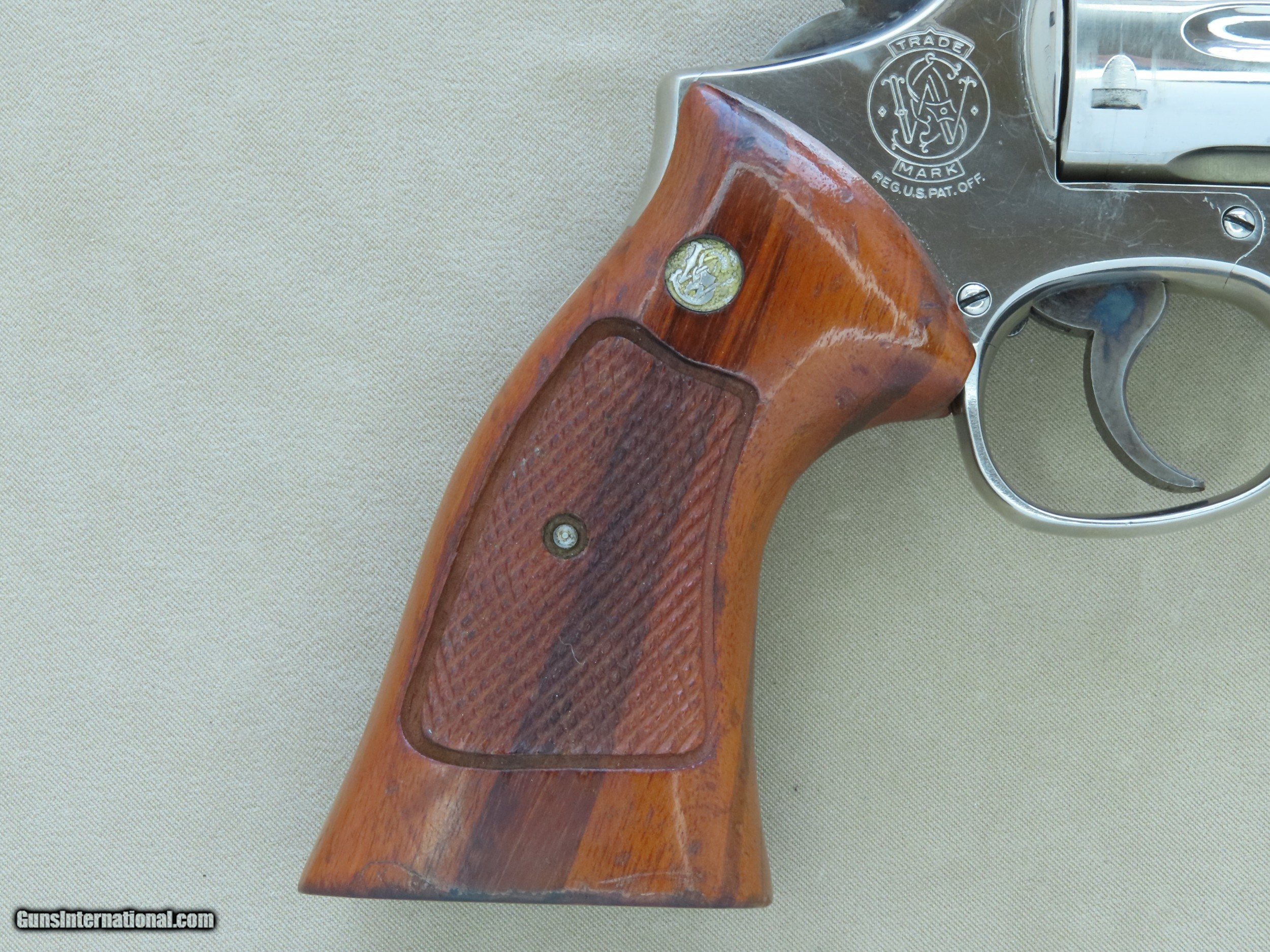 1976 Vintage Nickel Smith & Wesson Model 19-3 .357 Magnum