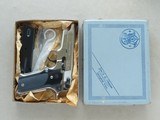 1977 Vintage Nickel Smith & Wesson Model 59 9mm Pistol w/ Original Box, Extra Mag & Cleaning Kit
** Spectacular Example ** SOLD - 24 of 25