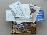 1969 Vintage Smith & Wesson Model 60 Stainless Chiefs Special .38 Spl. Revolver w/ Original Box, Manual, Etc.
* Excellent Condition & Complete! *SOLD - 25 of 25