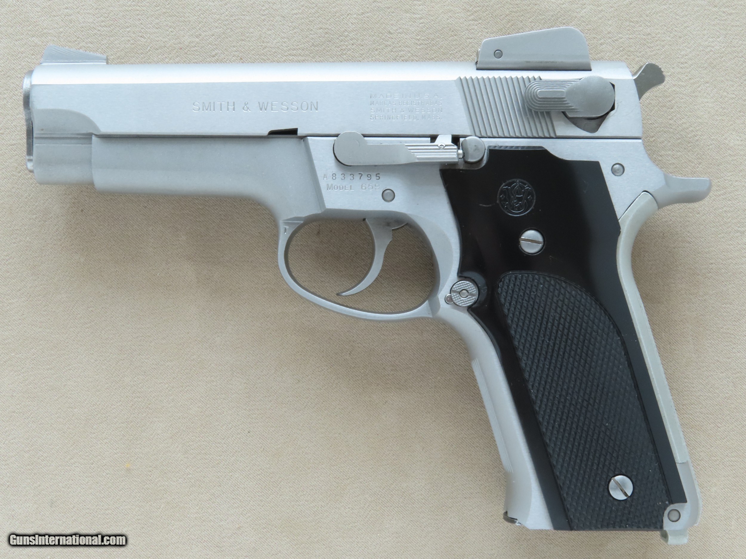 1983 Smith & Wesson Model 659 9mm Pistol w/ Box, Manual