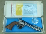 1980 Vintage Harrington & Richardson Nickel Model 950 .22 LR Revolver w/ Box, Etc.
** FLAT MINT & UNFIRED! ** SOLD - 24 of 25