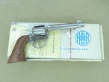 1980 Vintage Harrington & Richardson Nickel Model 950 .22 LR Revolver w/ Box, Etc.
** FLAT MINT & UNFIRED! ** SOLD - 1 of 25