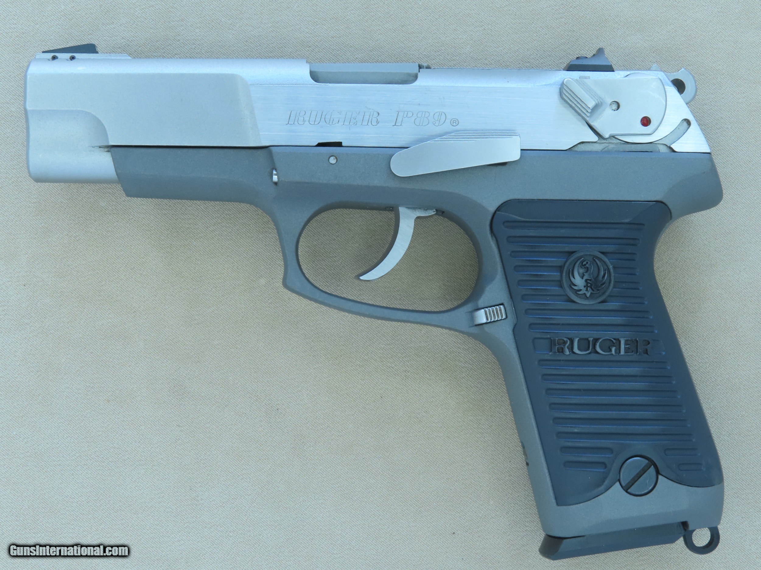 1992 Vintage Ruger Model P89 9mm Pistol w/ Extra Mag & Loading Tool