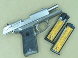 1994 1st Year Production Stainless Ruger P94 9mm Pistol w/ Boxes, Manual, 2 15-Rd Magazines, Etc.
** FLAT MINT & Unfired! ** SOLD - 22 of 25