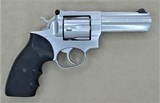 RUGER GP100 MANUFACTURED IN 1989 STAINLESS STEEL 4 INCH TARGET BARREL BOX, SHIPPING SLEEVE AND PAPERWORK SOLD - 9 of 21