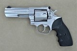 RUGER GP100 MANUFACTURED IN 1989 STAINLESS STEEL 4 INCH TARGET BARREL BOX, SHIPPING SLEEVE AND PAPERWORK SOLD - 4 of 21