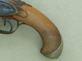Antique Custom-Made Damascus Double Barrel .50 Caliber Percussion Pistol
*Unmarked & Likely European in Origin **SOLD** - 2 of 25