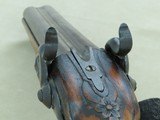 Antique Custom-Made Damascus Double Barrel .50 Caliber Percussion Pistol
*Unmarked & Likely European in Origin **SOLD** - 13 of 25