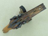 Antique Custom-Made Damascus Double Barrel .50 Caliber Percussion Pistol
*Unmarked & Likely European in Origin **SOLD** - 21 of 25
