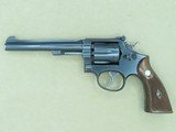 1948 Vintage Smith & Wesson K-22 Masterpiece .22 Caliber Revolver w/ Original Gold Factory Box
** Beautiful All-Original 5-Screw **SOLD - 8 of 25