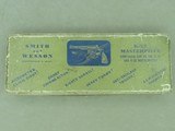 1948 Vintage Smith & Wesson K-22 Masterpiece .22 Caliber Revolver w/ Original Gold Factory Box
** Beautiful All-Original 5-Screw **SOLD - 2 of 25