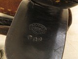 1919-1950 Vintage H. H. Heiser Belt and
Holster Rig, Black Leather and Tooled, Fits Colt SAA 7 1/2 Inch Barrel - 7 of 11