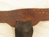 1919-1950 Vintage H. H. Heiser Belt and
Holster Rig, Black Leather and Tooled, Fits Colt SAA 7 1/2 Inch Barrel - 9 of 11