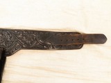 1919-1950 Vintage H. H. Heiser Belt and
Holster Rig, Black Leather and Tooled, Fits Colt SAA 7 1/2 Inch Barrel - 5 of 11