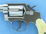 1964 Vintage Nickel 6" Smith & Wesson Military & Police Model 10-5 .38 Special Revolver w/ Antique Bone Grips
** Spectacular M&P Model! ** SOLD - 7 of 24