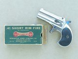 1890-1898 Antique Remington Model 85 Double Deringer in .41 Rimfire
** Spectacular All-Original Slant Line w/ MINT Bore! ** - 1 of 25