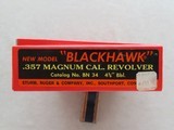 Ruger New Model Blackhawk, Cal. .357 Magnum, 4 5/8 Inch Barrel, 1979 Vintage - 12 of 13