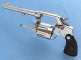 ** SOLD ** Smith & Wesson Hand Ejector (Model of 1905-4th Change), Cal. .32-20, 5 Inch Barrel, Nickel, 1939 Vintage - 7 of 10