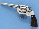 ** SOLD ** Smith & Wesson Hand Ejector (Model of 1905-4th Change), Cal. .32-20, 5 Inch Barrel, Nickel, 1939 Vintage - 8 of 10