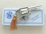 1971 Nickel Smith & Wesson Model 10-6 Heavy Barrel Military & Police .38 Special Revolver w/ Box, Manuals, Tool Kit, Etc.
* Superb Example * - 3 of 25