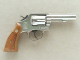 1971 Nickel Smith & Wesson Model 10-6 Heavy Barrel Military & Police .38 Special Revolver w/ Box, Manuals, Tool Kit, Etc.
* Superb Example * - 5 of 25