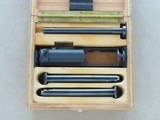 1969 Walther P-38 Einstecksystem .22 LR Conversion Kit w/ Factory Fitted Wooden Case
** Scarce 100% Original Kit for German Federal Police ** - 4 of 23