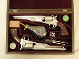 Engraved Signature Series Custer Colt 1861 Army's in Case, Cal. .36 Percussion, 1999 Vintage