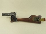 WW2 Chinese Contract Canadian Inglis Mk.1* FN High Power 9mm Pistol w/ Original Shoulder Stock/Holster
* Handsome & Scarce All-Original Example! * - 1 of 25