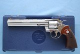 1995 Vintage Stainless Steel Colt Python Chambered in .357 Magnum w/ 8" Barrel & Original Box ** Excellent Condition !! ** - 1 of 24