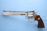 1995 Vintage Stainless Steel Colt Python Chambered in .357 Magnum w/ 8" Barrel & Original Box ** Excellent Condition !! ** - 6 of 24