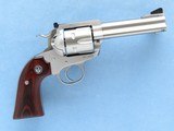 Ruger New Model Blackhawk Flat Top, Bisley Grip, Stainless, Cal. .44 Special, 4 5/8 Inch Barrel - 3 of 11