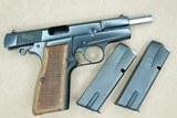 1951 Vintage FN High Power 9mm Pistol w/ 2 Matching Serial-Numbered Factory Mags
** Superb Condition & 100% Original ** - 20 of 25