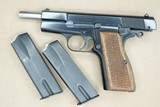 1951 Vintage FN High Power 9mm Pistol w/ 2 Matching Serial-Numbered Factory Mags
** Superb Condition & 100% Original ** - 19 of 25