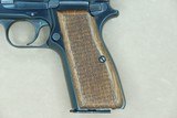 1951 Vintage FN High Power 9mm Pistol w/ 2 Matching Serial-Numbered Factory Mags
** Superb Condition & 100% Original ** - 2 of 25